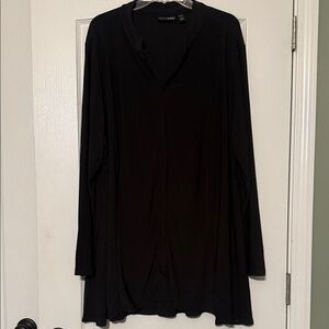 Attitudes By Renee Black Long Sleeve Blouse Size 3X